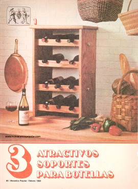 3 Atractivos Soportes Para Botellas - Febrero 1983