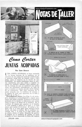 Cómo Cortar JUNTAS ACOPADAS - Julio 1954