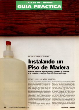 Instalando un Piso de Madera - Mayo 1996