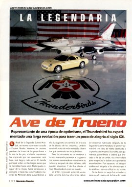 LA LEGENDARIA Ave de Trueno - Thunderbird - Junio 2000