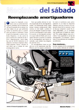 Mecánico del sábado -  Reemplazando amortiguadores - Enero 2000