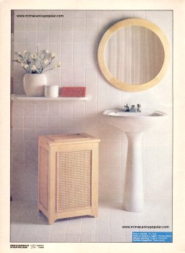 Mejore su baño -cesto de ropa sucia -espejo - Enero 1989