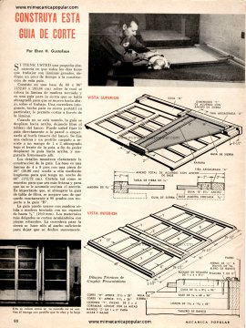 Construya esta guía de corte para la sierra circular - Junio 1969