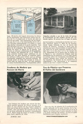 Adapte su cochera para el verano - Junio 1957