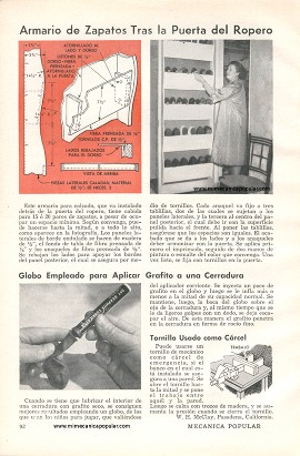 Armario de Zapatos Tras la Puerta del Ropero - Diciembre 1955