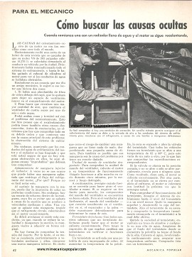 Cómo buscar las causas ocultas del recalentamiento del Motor - Septiembre 1967