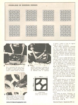 Cómo hacer bloques decorativos - Septiembre 1976