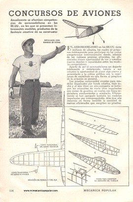 Concursos de Aviones Miniatura - Septiembre 1948