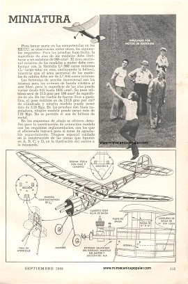 Concursos de Aviones Miniatura - Septiembre 1948
