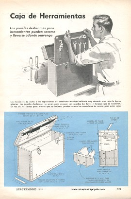 Construya Esta Caja de Herramientas - Septiembre 1957
