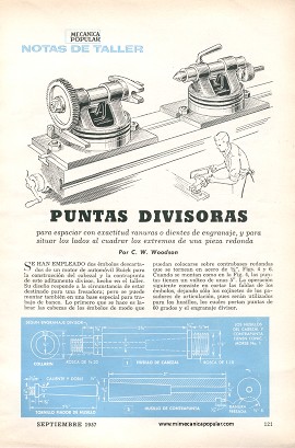 Puntas Divisoras - Fresadora - Septiembre 1957