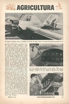Singular Rociador de Cosechas - Mayo 1957