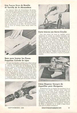 8 útiles ideas para el taller - Septiembre 1960