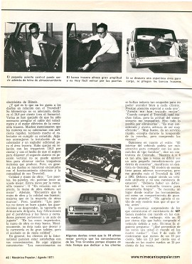 Informe de los dueños: International-Harvester Travelall -Agosto 1971