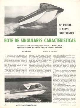 MP Prueba el Bote Frontrunner - Septiembre 1969