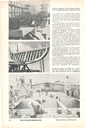 Barcos de Astillas de Madera - Septiembre 1953