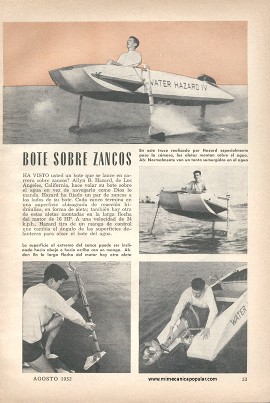 Bote Sobre Zancos - Agosto 1952