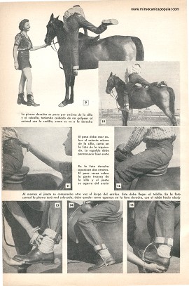 Cómo Montar a Caballo - Septiembre 1953