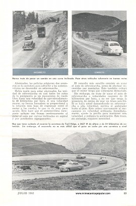 La Conducción de Autos por Montañas - Julio 1952