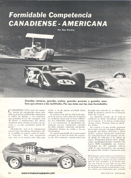 Formidable Competencia Canadiense-Americana -Septiembre 1969
