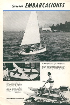 Curiosas Embarcaciones - Mayo 1959