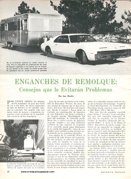 Enganches de Remolque: Consejos que le evitarán problemas - Diciembre 1969
