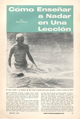 Cómo Enseñar a Nadar en Una Lección - Mayo 1959