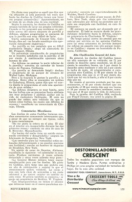 El informe de los dueños: Cadillac - Noviembre 1954