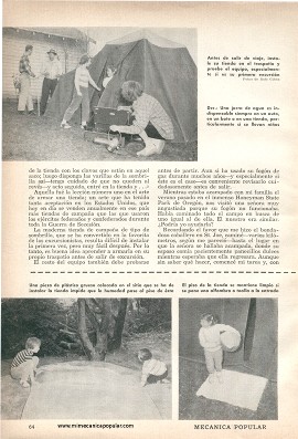 Para el Excursionista - La Instalación de Tiendas de Campaña - Julio 1960