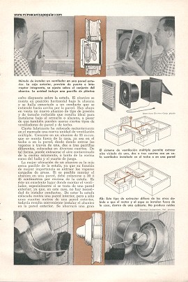 Cómo instalar un ventilador en su cocina - Diciembre 1954