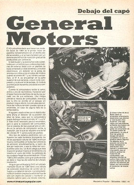 Modelos General Motors y lo que hay bajo sus capós - Diciembre 1983