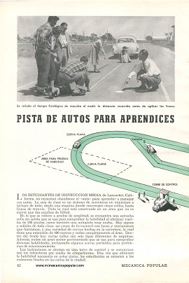 Pista de Autos para Aprendices -Diciembre 1954