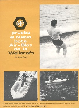 MP prueba el bote Air-Slot de la Wellcraft - Noviembre 1970