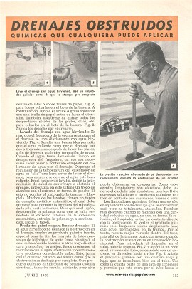 Cómo Reparar Drenajes Obstruidos - Junio 1950