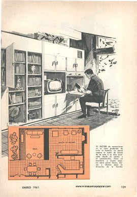 Cómo construir el sector de recreaciones de la casa de MP - Enero 1961