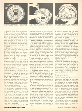 Cómo reparar frenos de tambora - Enero 1977