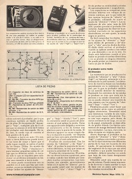 Construya un detector de continuidad - Mayo 1978