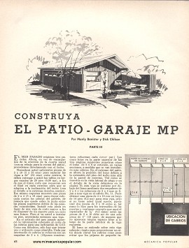 Construya El Patio-Garaje MP - Septiembre 1965