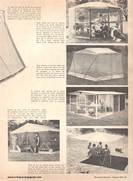 Para divertirse de camping o en el patio - Febrero 1978