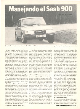 Manejando el Saab 900 - Agosto 1979