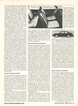 Manejando el Saab 900 - Agosto 1979