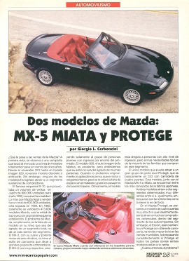 Dos modelos de Mazda: MX-5 Miata y Protege - Octubre 1993