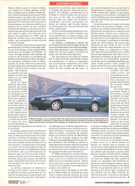 Dos modelos de Mazda: MX-5 Miata y Protege - Octubre 1993