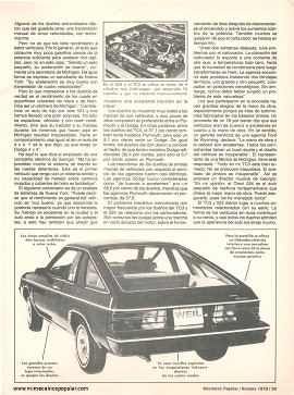 Informe de los dueños: Plymouth TC3 y el Dodge Omni O24 - Octubre 1979