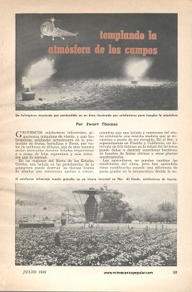 Templando la atmósfera de los campos - Julio 1949