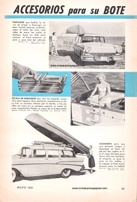 Accesorios para su Bote - Mayo 1959
