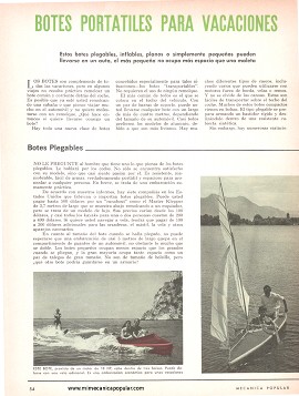 Botes Portátiles Para Vacaciones - Octubre 1966