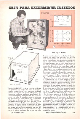 Caja Para Exterminar Insectos - Octubre 1958