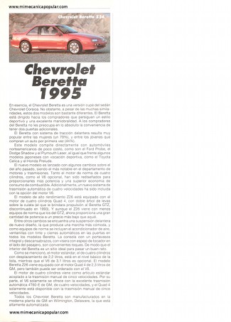 Chevrolet Beretta 1995 - Noviembre 1994