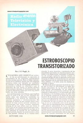 Estroboscopio Transistorizado - Octubre 1958